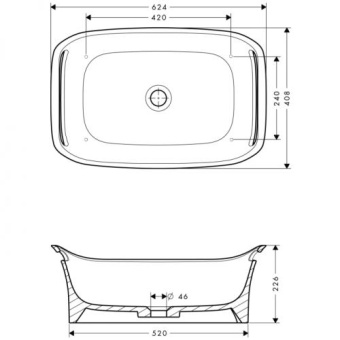РАКОВИНА AXOR URQUIOLA (11300000)