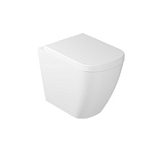 НАПОЛЬНЫЙ БЕЗОБОДКОВЫЙ УНИТАЗ GALASSIA MEG11 С КРЫШКОЙ SOFT CLOSE, БЕЛЫЙ МАТОВЫЙ (5481V2MT+5455MT)