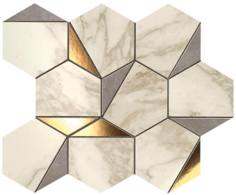ATLAS CONCORDE MARVEL GOLD HEX GRIS-CALACATTA 9EHG 25,1X29