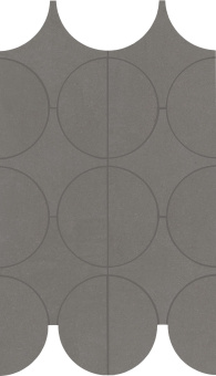 MARAZZI CEMENTUM LEAD MOSAICO CERCHI 23,8X41,4