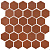 Фото плитки KOTTO HEXAGON H 6009 BROWN 29,5X29,5X0,9 из коллекции KOTTO HEXAGON 