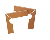 STROEHER TERRA WEIZENGELB 9006.307 ПЛИНТУС УГЛОВОЙ ПРАВЫЙ  7.3X29