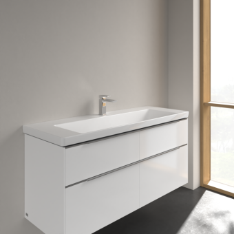 РАКОВИНА 130Х47 VILLEROY&BOCH SUBWAY 3.0, WHITE ALPIN CERAMICPLUS (4A70D2R1)