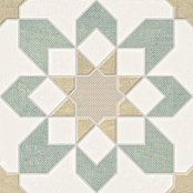 HARMONY DOHA GREEN FLOWER SP 22,3x22,3x0,9