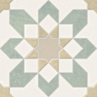 HARMONY DOHA GREEN FLOWER SP 22,3x22,3x0,9