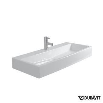 КЕРАМИЧЕСКАЯ РАКОВИНА 100 СМ DURAVIT VERO, БЕЛАЯ (0454100041)