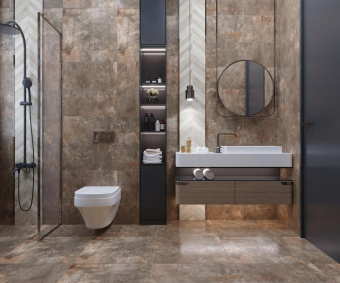 GOLDEN TILE METALLICA BROWN RECT 60X120X1