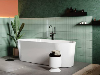 ВАННА ОТДЕЛЬНОСТОЯЩАЯ КАМЕННАЯ MIRAGGIO PROVIDENCE 170X70 СМ, БЕЛАЯ МАТОВЫЙ (0000277)