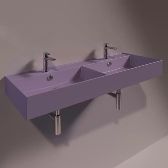 КЕРАМИЧЕСКАЯ РАКОВИНА 121 CМ SIMAS AGILE, MATTE PRUGNA (AG 121D)