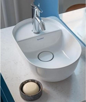 РАКОВИНА 42Х27 СМ DURAVIT LUV, БЕЛО-СЕРЫЙ (0381422300)