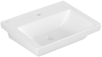 РАКОВИНА 55Х44 VILLEROY&BOCH SUBWAY 3.0, STONE WHITE (4A7056RW)