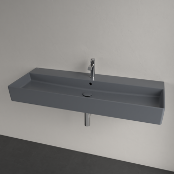 РАКОВИНА ПОДВЕСНАЯ 120Х47 VILLEROY&BOCH MEMENTO 2.0, GRAPHITE (4A22CLI4)