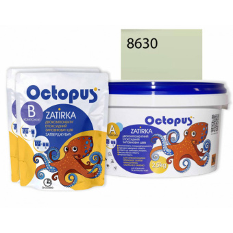 ЭПОКСИДНАЯ ЗАТИРКА OCTOPUS ZATIRKA 2-КОМП. ЦВЕТ ЗЕЛЕНО-ХАКИ 8630 2,5 КГ (8630-2)