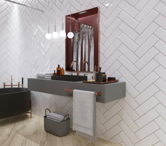 GOLDEN TILE THE WALL BLACK 10X30X0,7