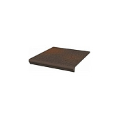 PARADYZ KLINKIER CLOUD BROWN DURO STOPNICA PROSTA Z KAPINOSEM STRUKTURALNA 30x33
