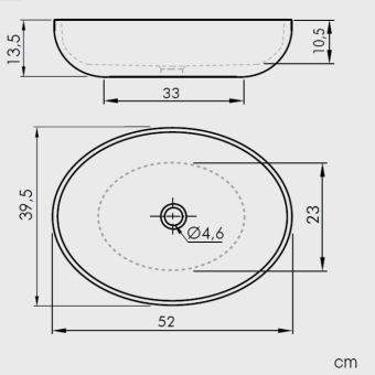 РАКОВИНА НАКЛАДНАЯ 52Х39,5 CM SANYCCES PARMA, БЕЛЫЙ (LV5300524014WG)