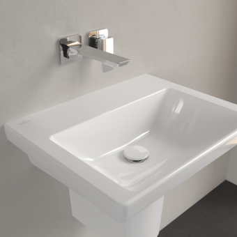 РАКОВИНА 55Х44 VILLEROY&BOCH SUBWAY 3.0, WHITE ALPIN (4A705801)