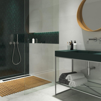 PARADYZ UNIWERSALNA MOZAIKA HEKSAGON RHOMBUS PRASOWANA NERO 20,4X23,8