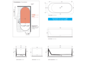 ВАННА ИЗ ИСКУССТВЕННОГО КАМНЯ FLAMINIA OVAL 170Х70 СМ, SAND (OV170)