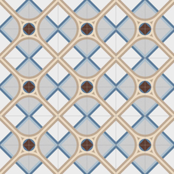 VIVES CERAMICA 1900 MONTANER AZUL 20X20X0,8