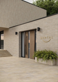 PARADYZ KLINKIER EREMITE CREMA STRUKTURA MAT 30X60