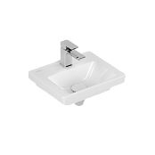 РАКОВИНА 37Х30,5 VILLEROY&BOCH SUBWAY 3.0, WHITE ALPIN CERAMICPLUS (437038R1)