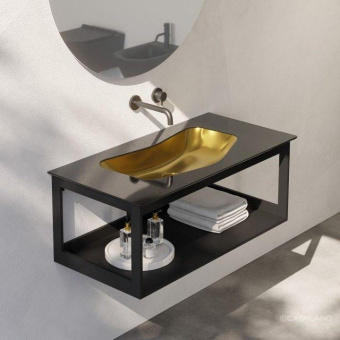 КЕРАМИЧЕСКАЯ РАКОВИНА 100Х50 СМ CATALANO EDITION, ORO-NERO (1100EDNO)