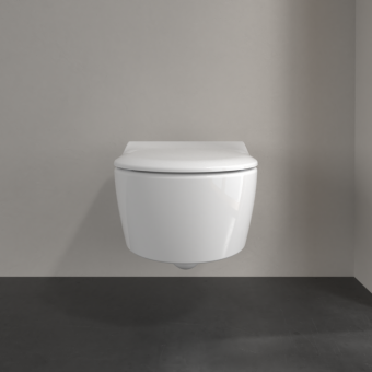 ПОДВЕСНОЙ БЕЗОБОДКОВЫЙ УНИТАЗ VILLEROY&BOCH AVENTO, WHITE ALPIN (5656RS01)