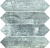 Фото плитки LA FENICE OXYDUM DECORO SILVER (TOZZ. LOSANGA 7.5x30) 7.5x30 из коллекции LA FENICE OXYDUM 