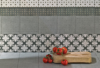 MUTINA AZULEJ RENDA NERO 20X20