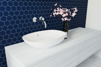 KOTTO HEXAGON H 6008 STEEL BLUE 29,5X29,5X0,9
