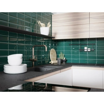 GOLDEN TILE METROTILES METROTILES БИРЮЗОВЫЙ 466061 10X20