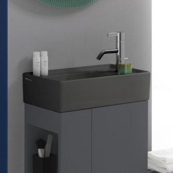 КЕРАМИЧЕСКАЯ РАКОВИНА 46 СМ LAUFEN KARTELL, ГРАФИТ МАТОВЫЙ (H8153347581111)