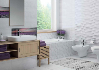 CERAMIKA KONSKIE LAVENDER FIELD GLASS INSERTO 25X75X0,9