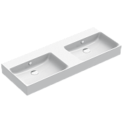 КЕРАМИЧЕСКАЯ ДВОЙНАЯ РАКОВИНА 120Х47 СМ CATALANO PREMIUM, BIANCO LUCIDO (112VPUPD00)