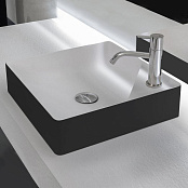 РАКОВИНА НАКЛАДНАЯ 42 СМ ANTONIO LUPI SIMPLO, ЧЕРНЫЙ (SIMPLO42 BIANCO-NERO)
