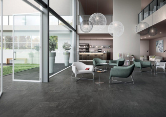 PIEMME VALENTINO ARDESIA NERO NAT/RET 45X90