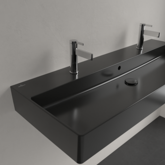 РАКОВИНА ПОДВЕСНАЯ 120Х47 VILLEROY&BOCH MEMENTO 2.0, EBONY (4A22CKS5)