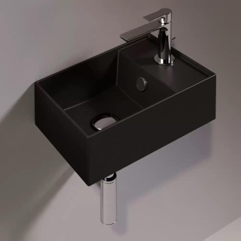 КЕРАМИЧЕСКАЯ РАКОВИНА 40 СМ SIMAS AGILE, MATTE BLACK (AG 40)