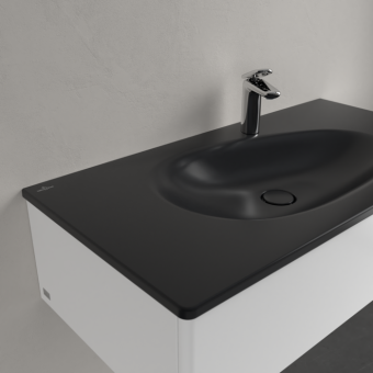 РАКОВИНА ВСТРАИВАЕМАЯ 100Х50 VILLEROY&BOCH ANTAO, PURE BLACK (4A76ABR7)