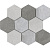 Фото плитки LANTIC COLONIAL WORLD G126 HEXAGON TEXTURE GREY 29.9X25.9 из коллекции LANTIC COLONIAL WORLD 