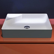 РАКОВИНА НАКЛАДНАЯ 54 СМ ANTONIO LUPI SIMPLO, ТЕМНО-СЕРЫЙ (SIMPLO54 BIANCO-MATITA)