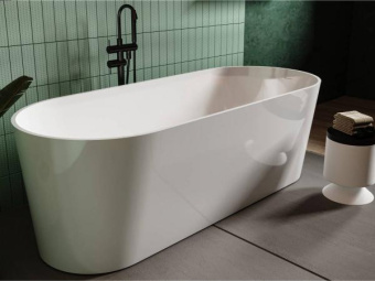 ВАННА ОТДЕЛЬНОСТОЯЩАЯ КАМЕННАЯ MIRAGGIO PROVIDENCE 170X70 СМ, БЕЛАЯ (0000276)