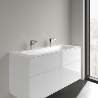 РАКОВИНА ВСТРАИВАЕМАЯ 120Х50 VILLEROY&BOCH FINION, STONE WHITE (4164C1RW)