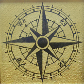 KOTTO TAKO GTР 73008 COMPASS BEIGE GOLD 7,3X7,3X0,8