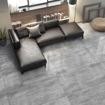 TERMAL SERAMIK FOSSIL DARK GREY FULL LAPPATO 60X120
