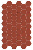 TERRATINTA MAGICA HEXA FLOOR RUSTY RED MATT 140X160