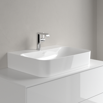 РАКОВИНА НАКЛАДНАЯ 60Х47 VILLEROY&BOCH FINION, WHITE ALPIN (41686CR1)