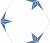 Фото плитки CODICER 95 STELLA HEX AZUL 22Х25 из коллекции CODICER 95 STELLA 