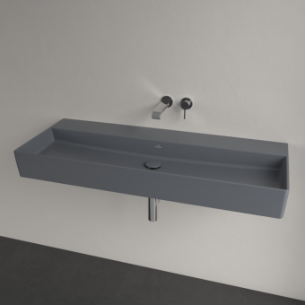 РАКОВИНА ПОДВЕСНАЯ 120Х47 VILLEROY&BOCH MEMENTO 2.0, GRAPHITE (4A22C3I4)